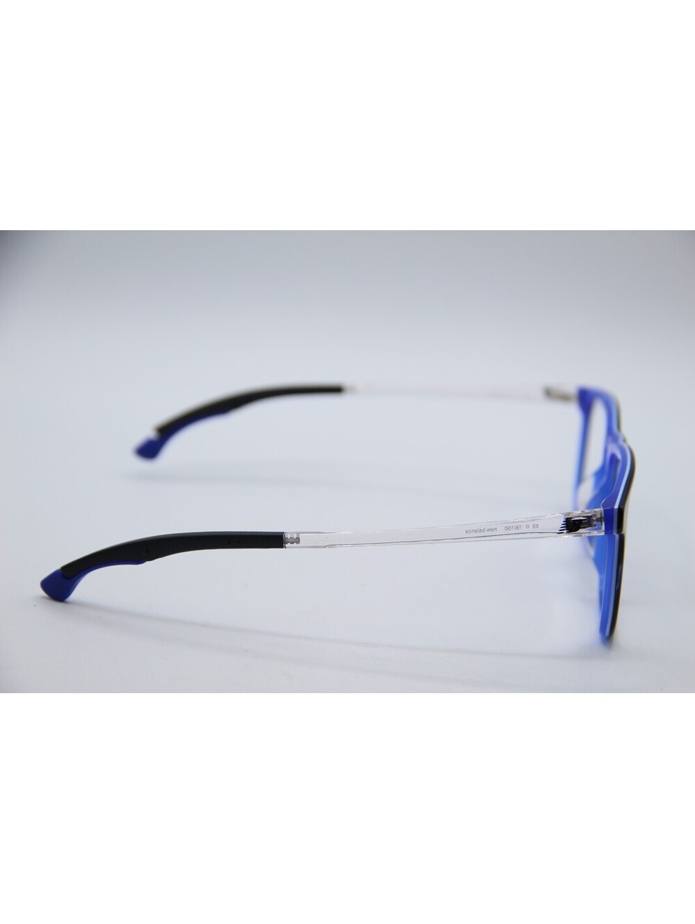 New Balance Nb 4116-2 Blue Clear Black Authentic Eyeglasses 55-18-150 - Picture 4 of 4